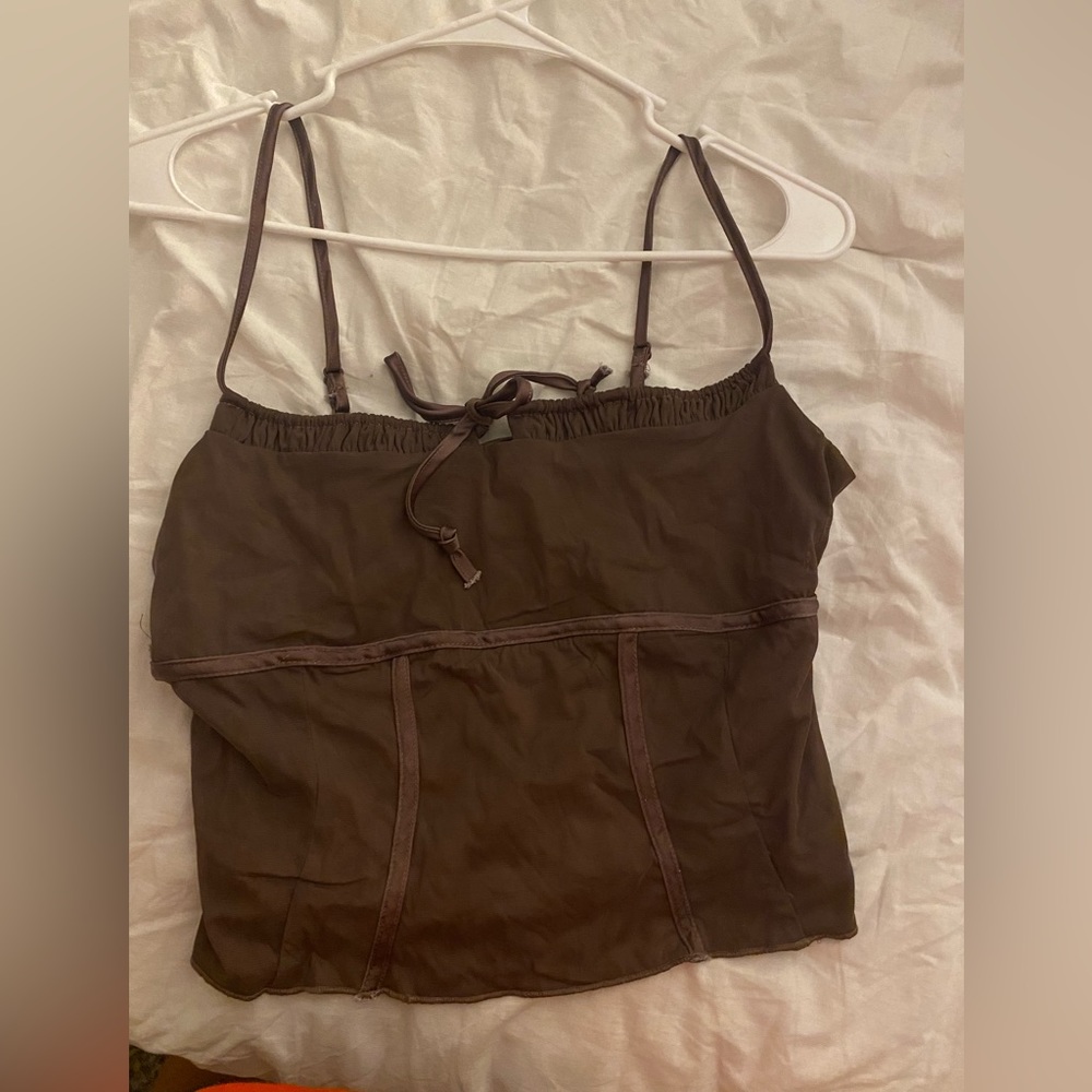Brown tank top